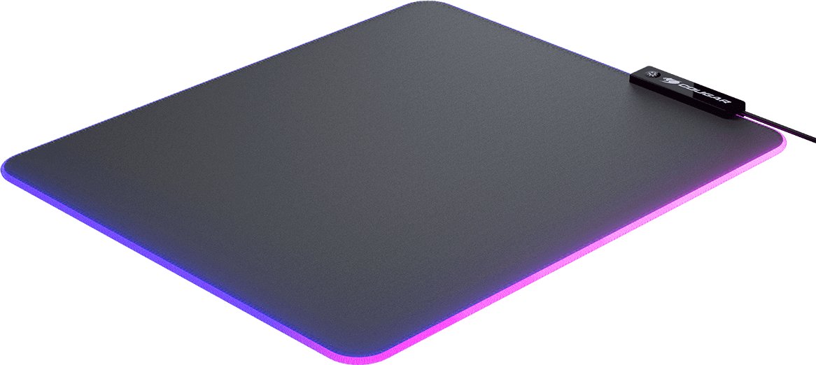 Подлога за глувче за гејминг Cougar NEON, RGB, голема големина, црна