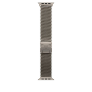 Apple Watch 49mm Loop, Natural Titanium Milanese Loop, Medium