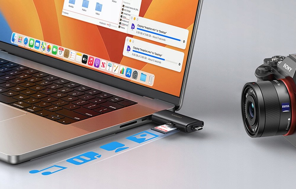 Lexues kartelash UGREEN USB C SD 4.0, 312 MB/s, UHS II, gri