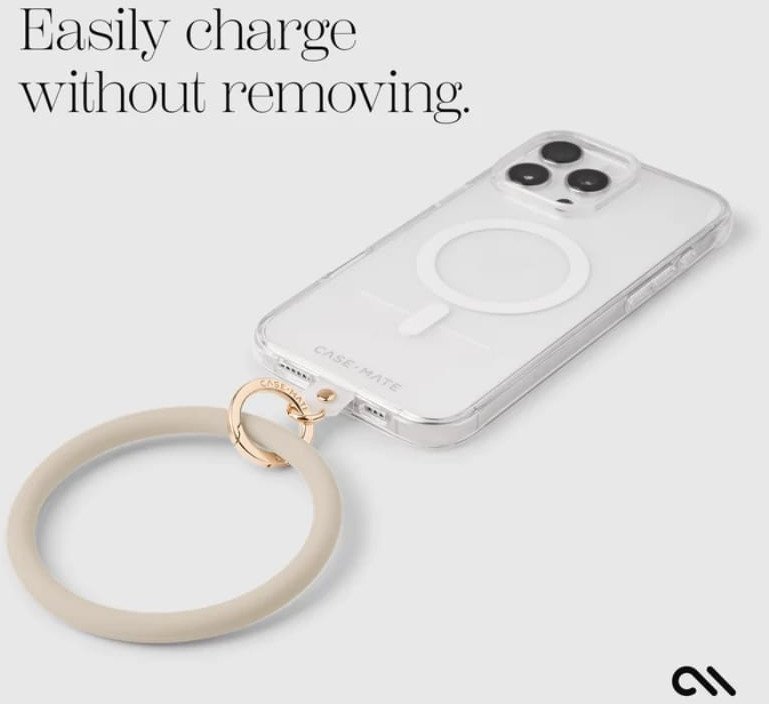 Byzylyk telefoni Phone Bangle, universal, material i qëndrueshëm, bezhë