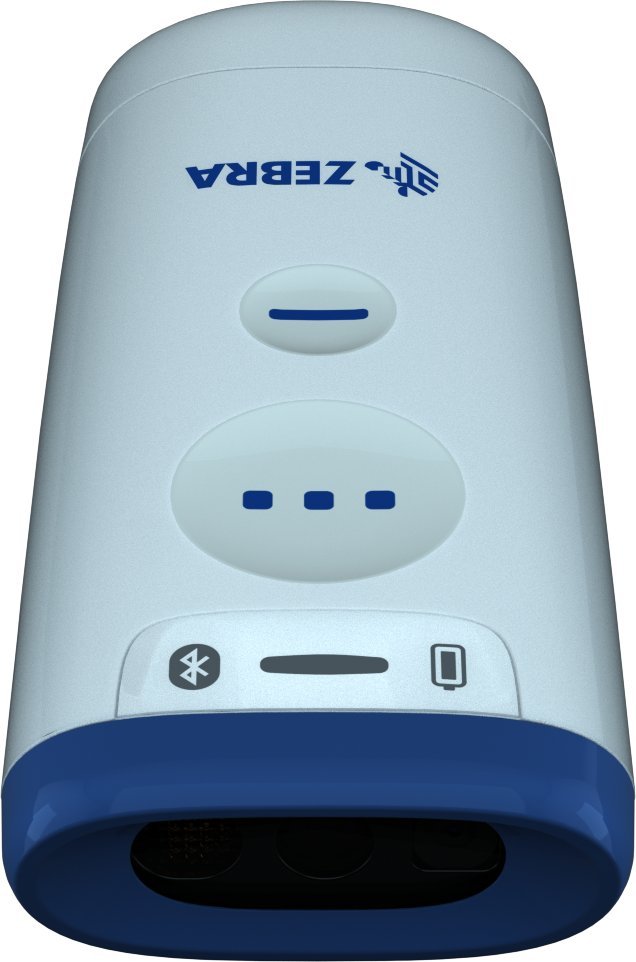 Читач на баркодови Зебра CS60 HC, 1D 2D, блутут, бел