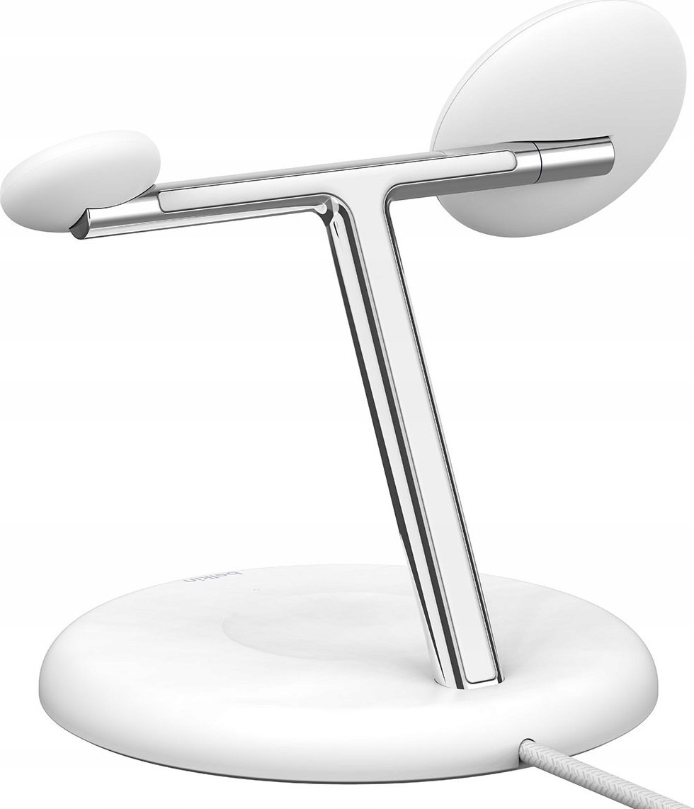 Stacion karikimi Belkin BoostCharge Pro 3 in 1, Qi2, 15W, i bardhë