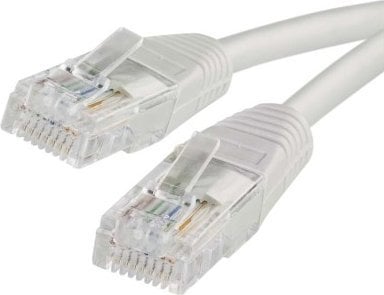 Kabllo rrjeti EMOS RJ-45 në RJ-45, 5m, UTP CAT 5e, e hirtë