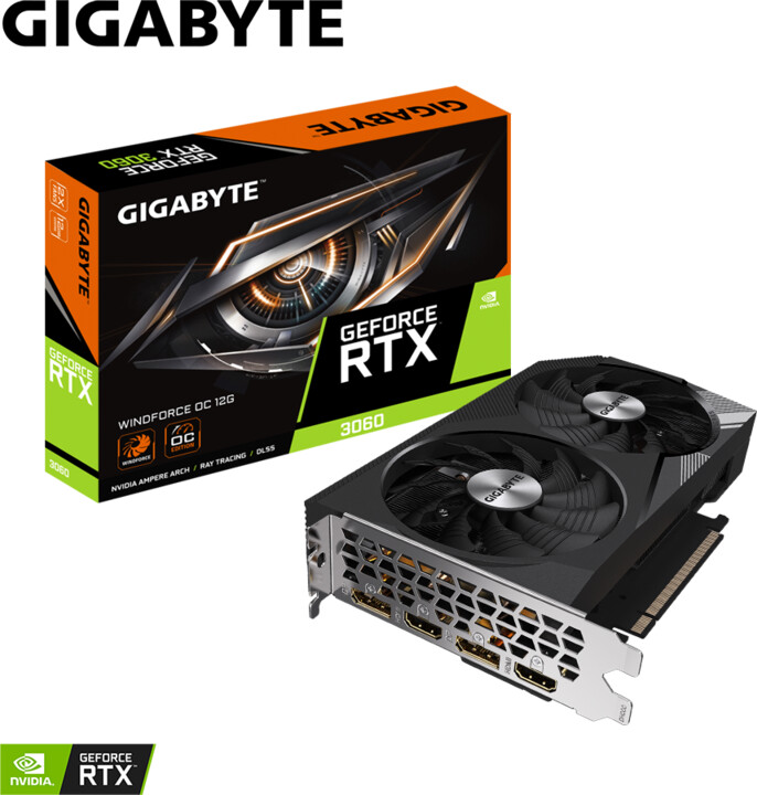 Kartelë grafike Gigabyte GeForce RTX 3060 Windforce OC LHR 12GB GDDR6