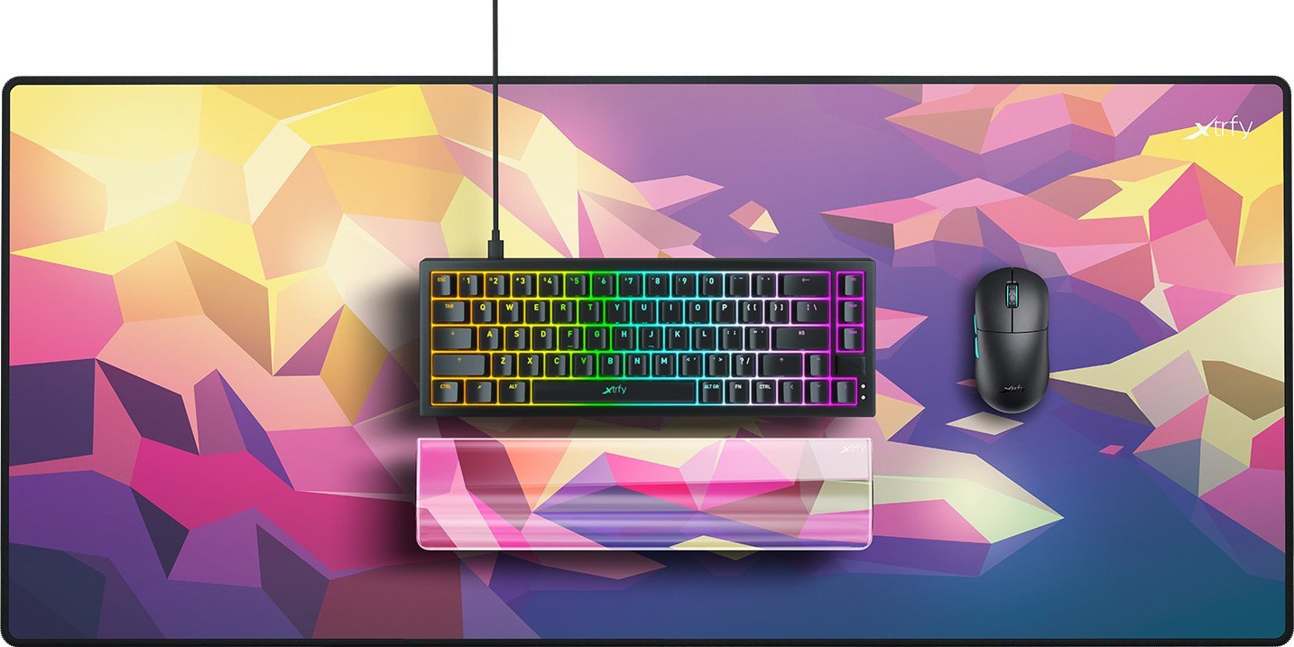 Mbështetëse kyçesh Cherry XTRFY WR5 Compact Litus, resin, silikon kundër rrëshqitjes, rozë