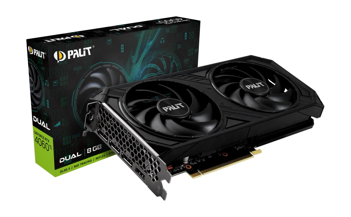 Kartë grafike PALiT NVIDIA GeForce RTX 4060 Ti, 8 GB GDDR6