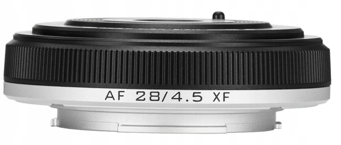 Objektiv Viltrox AF 28mm f/4.5 për Fujifilm X, autofokus, ultra i hollë, i zi