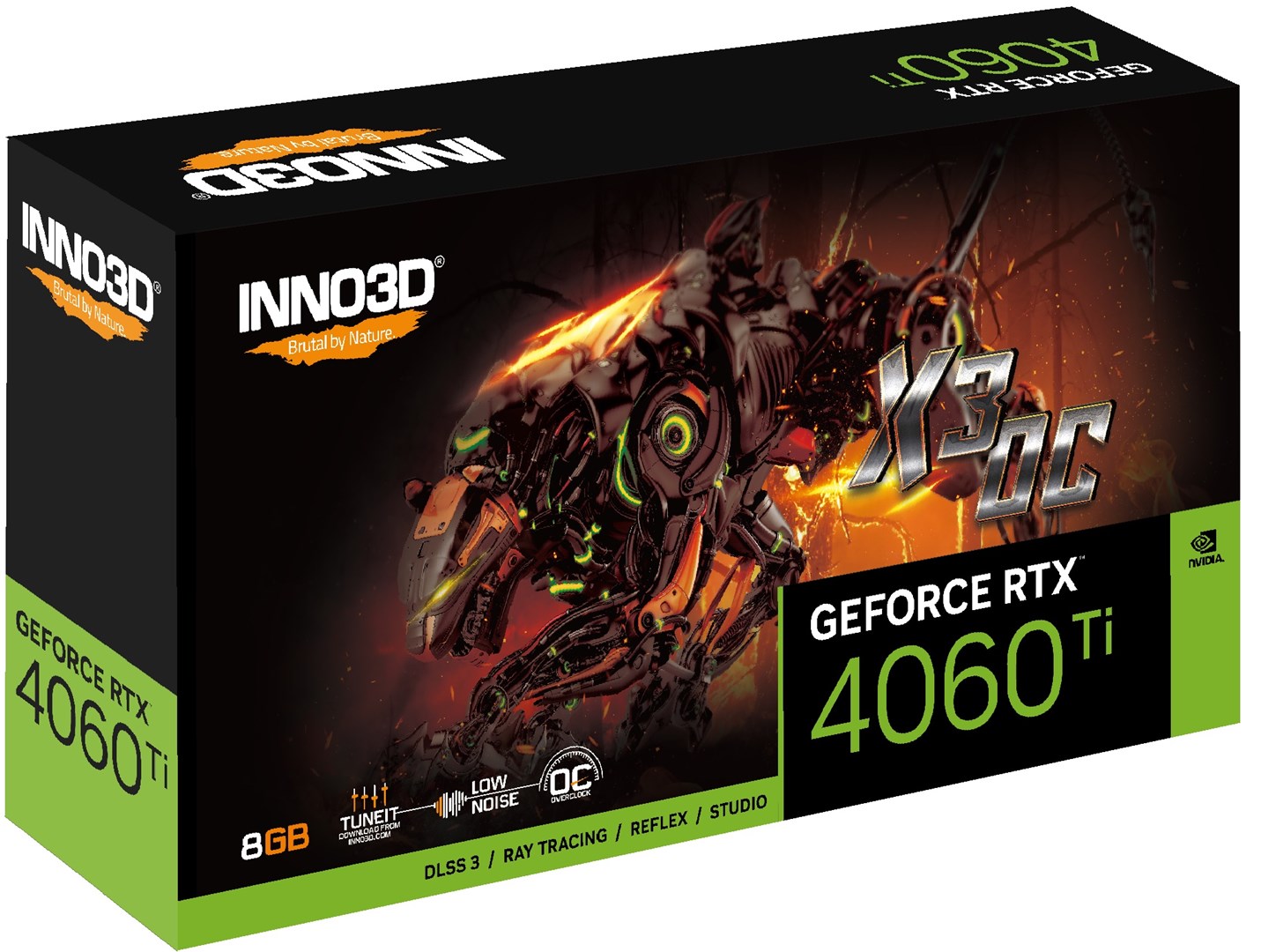 Kartë grafike Inno3D NVIDIA GeForce RTX 4060 Ti, OC, 8 GB GDDR6
