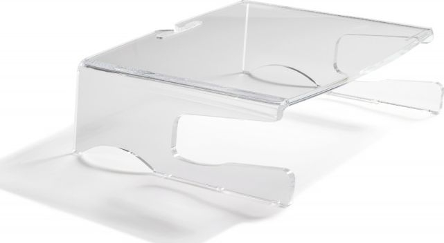 Mbajtëse për monitor BakkerElkhuizen Q-riser 100, 310x105x280mm, transparente