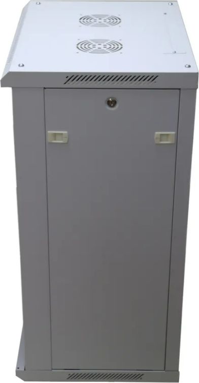 Kabinet muror rrjeti ExtraLink 19" 18U EX.14374, derë xhami, metalik gri