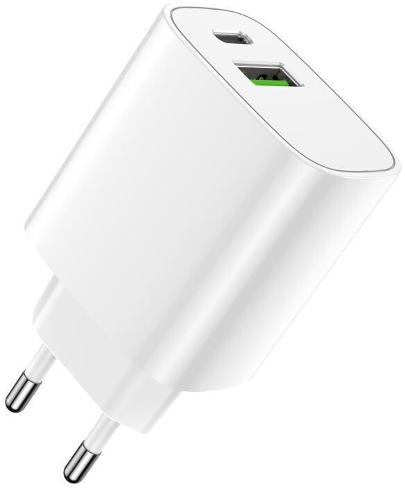 Karikues Forever LS-04, USB-A, USB-C, QC 3.0, PD 20W, i bardhë