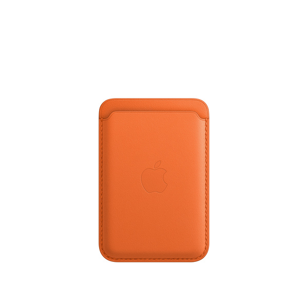 Apple iPhone Leather Wallet me MagSafe, Orange