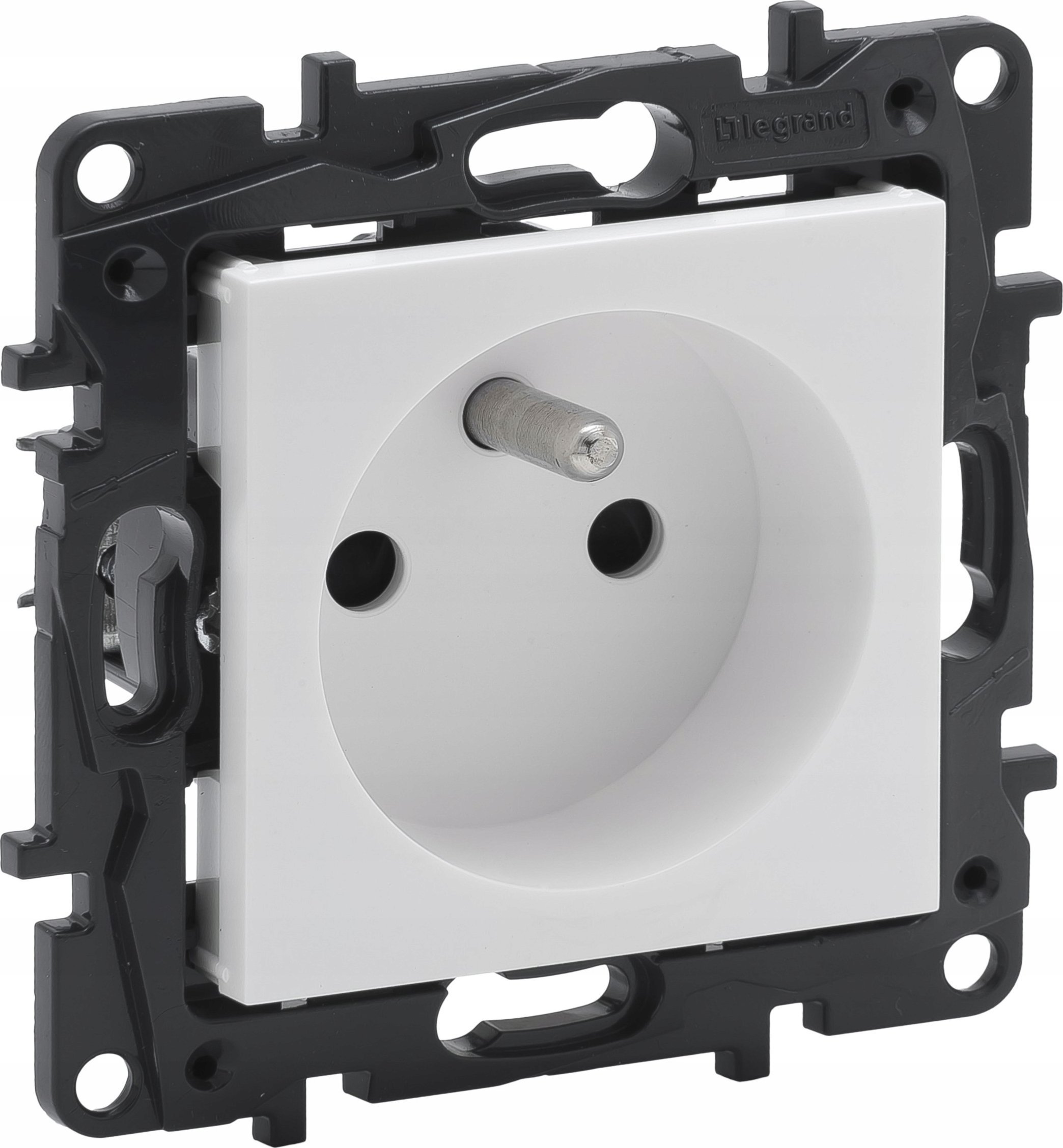 Prizë teke me tokëzim Legrand Niloe Step, e bardhë