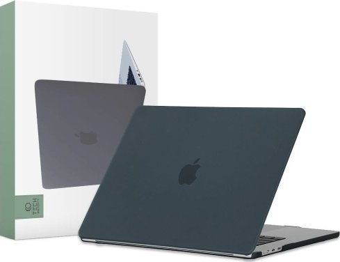 Këllëf Tech-Protect Smartshell për MacBook Air 15 A2941 2023, matt, i zi