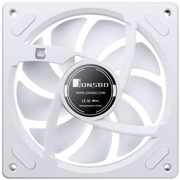 Вентилатор за компјутер Jonsbo ZA-120, 120mm, PWM ARGB, бел