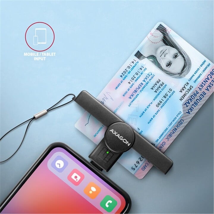 Lexues i kartës së memories Smart XAGON CRE-SMPC, USB-C PocketReader (eCivic)