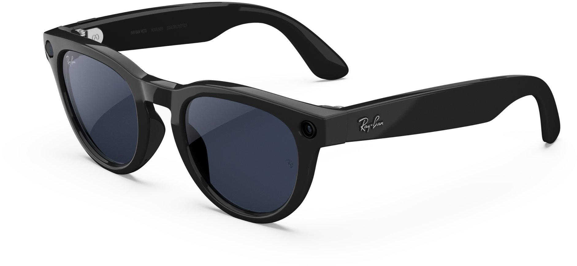 Syze dielli unisex Ray-Ban Meta Headliner Gen 2, me dioptri, kornizë plastike, të zeza me shkëlqim
