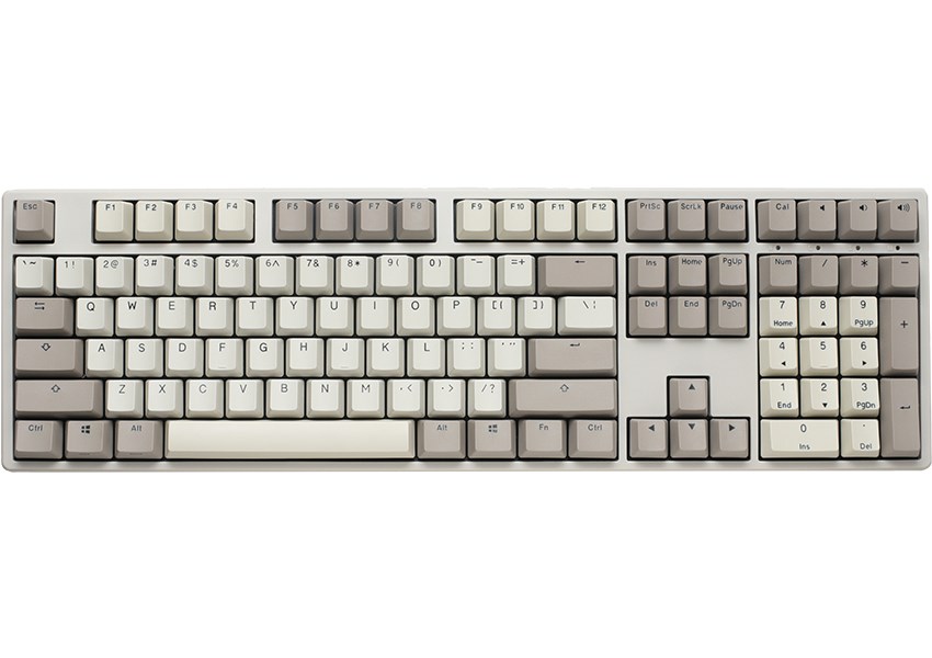 Tastierë lojërash Ducky Origin Vintage, Cherry MX-Speed-Silver, GER, e hirtë/bezhë