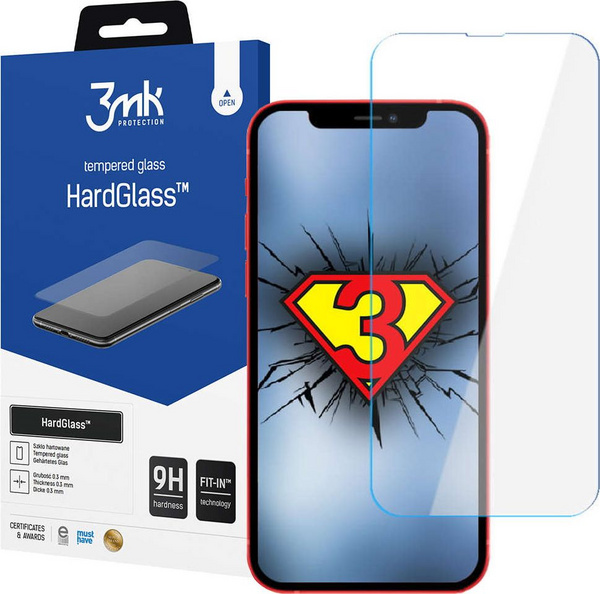 Заштитно стакло 3mk Hardglass за iPhone 13 13 Pro, 9H, транспарентно