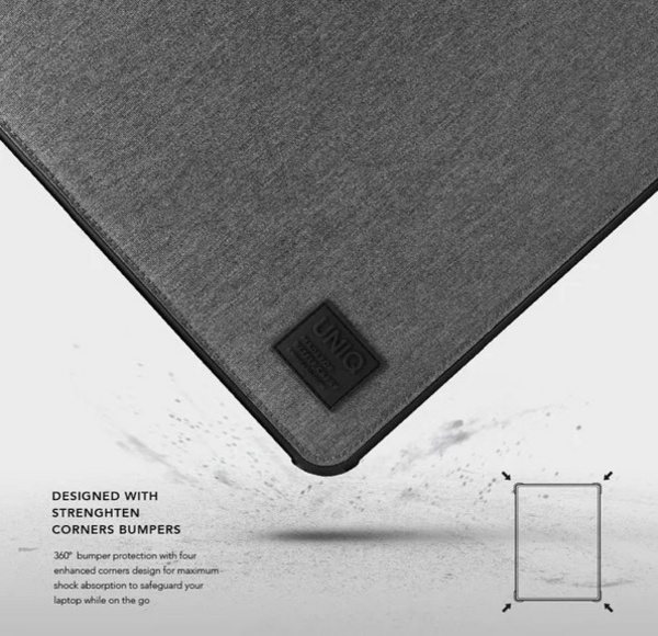 Mbrojtëse UNIQ dFender për laptop 15'', khaki-jeshile