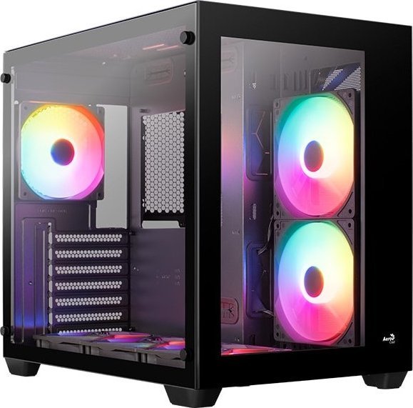 Kasë Aerocool PGS DRYFT G-BK-v1 FRGB, Midi Tower