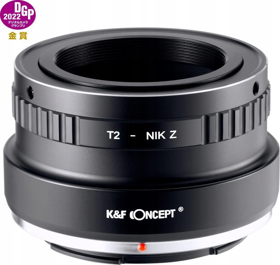 Adapter objektivi K&amp;F Concept KF06.496, Nikon Z në T2, bronz dhe alumin, i zi