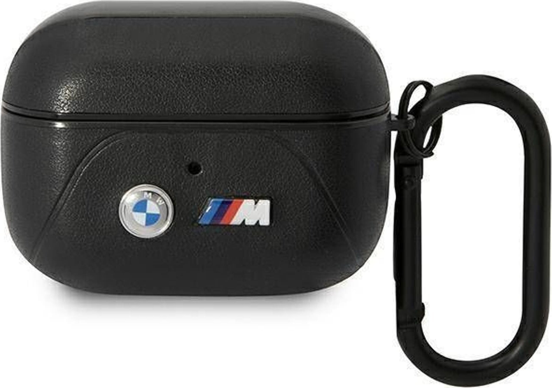 Mbulesë për kufje BMW Leather Curved Line, për AirPods Pro, lëkurë ekologjike, e zezë
