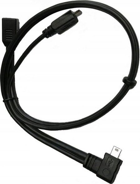 USB кабел Мио МиВуе A20 A30 A50, 1m, со Y-одвојување, црн