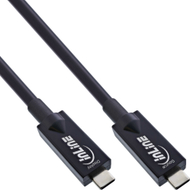 Kabllo USB InLine USB 3.2 Gen 2 AOC, USB C në USB C, 15m, i zi