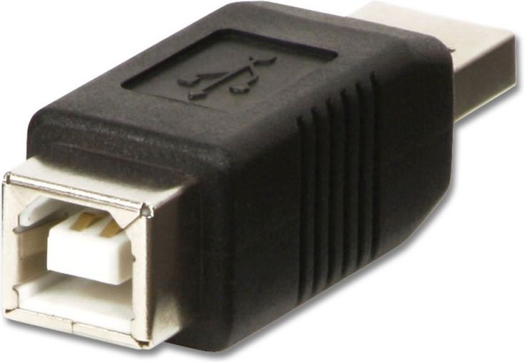 Përshtatës Lindy USB - USB-B, i zi