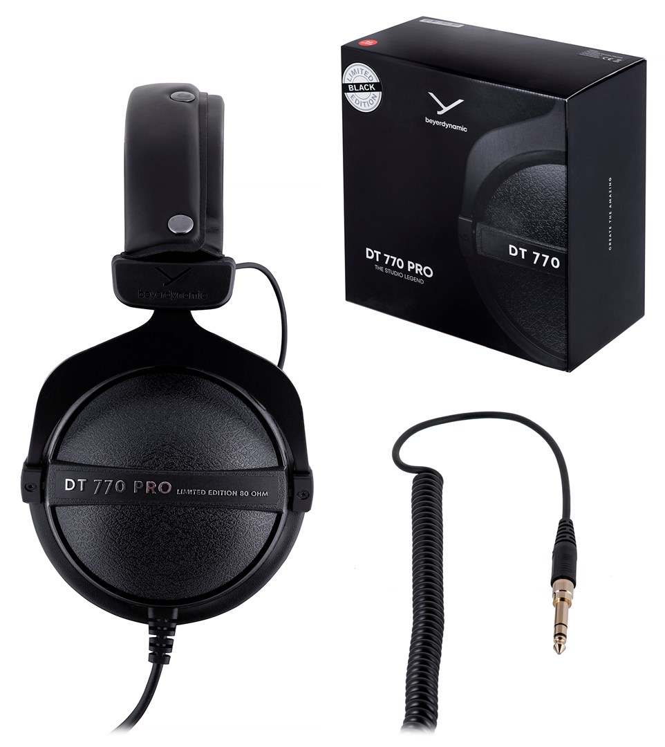 [OUTLET] Kufje Beyerdynamic DT 770 Pro, me kabllo, të zeza