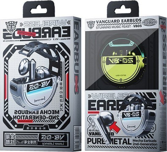 Kufje wireless Wekome VB05 Vanguard, Bluetooth 5.3, me kuti karikimi, të gjelbra