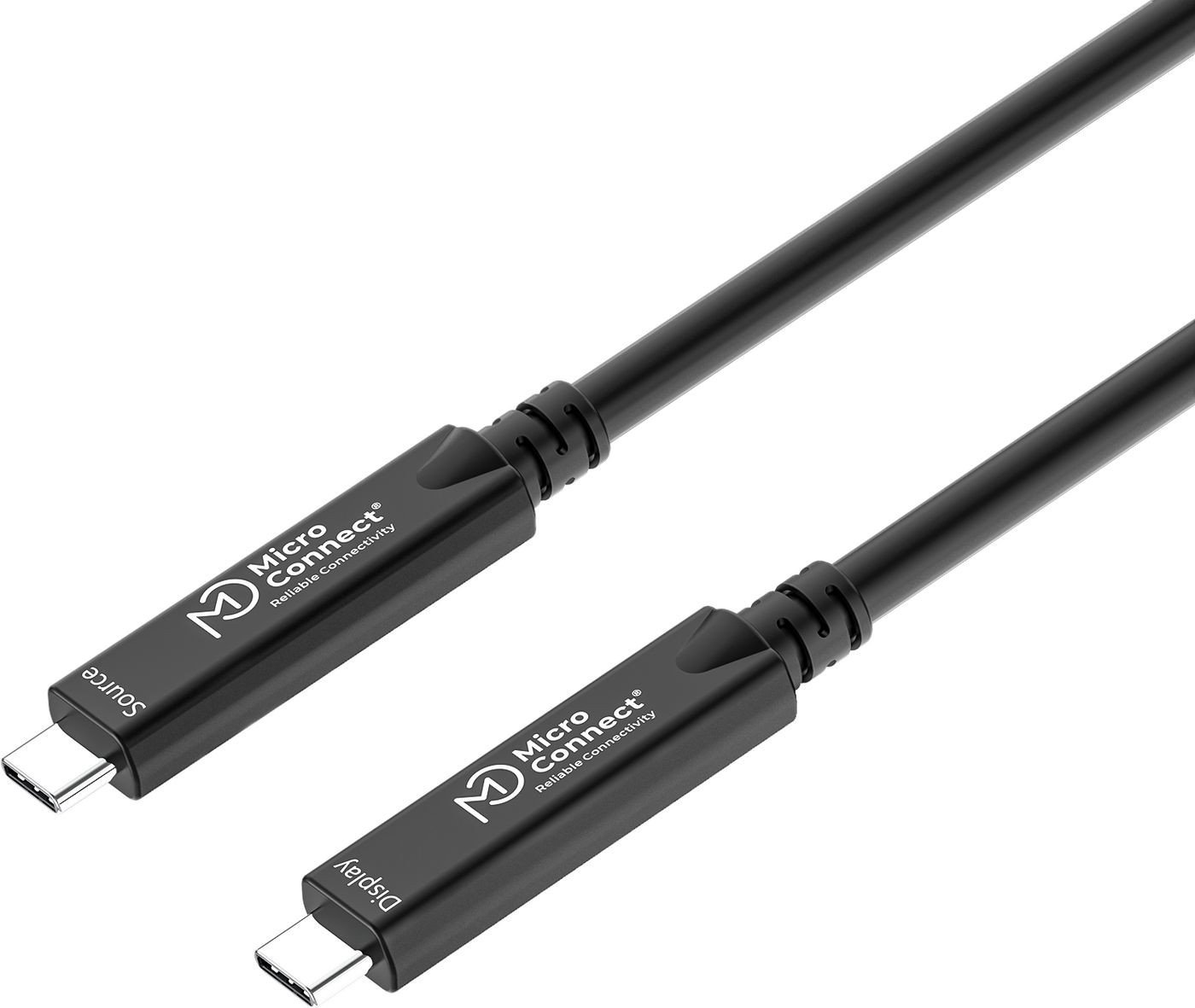 Kabllo USB C MicroConnect, 15m, USB C në USB C, e zezë