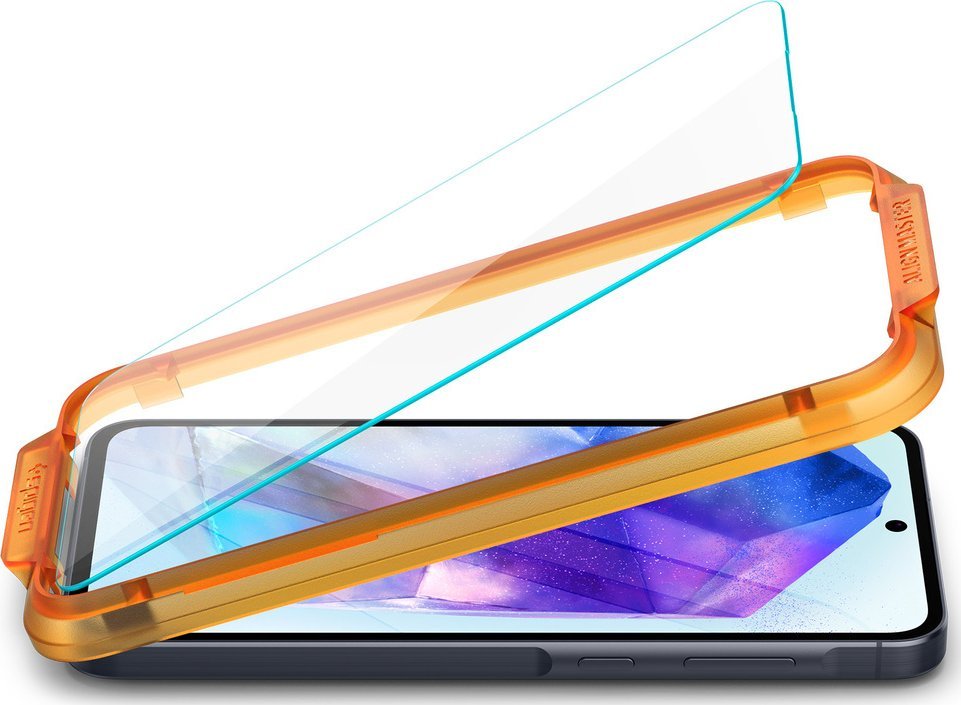 Заштитно стакло Spigen Glas.tR AlignMaster за Samsung Galaxy A55 5G, 2 парчиња, висока транспарентност