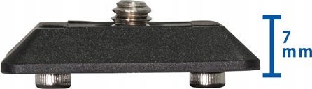 Плочка со брзо ослободување Велбон QB-3AS, завртка 1/4", компатибилна со Арка Свис, црна