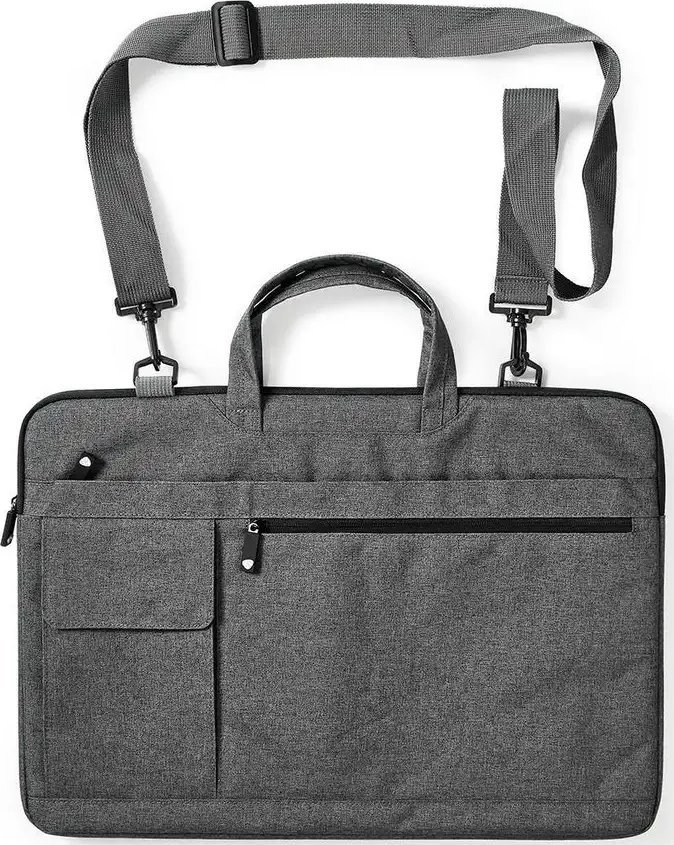 Çantë laptopi Nedis, 17-18", me rrip shpatulle, gri e errët