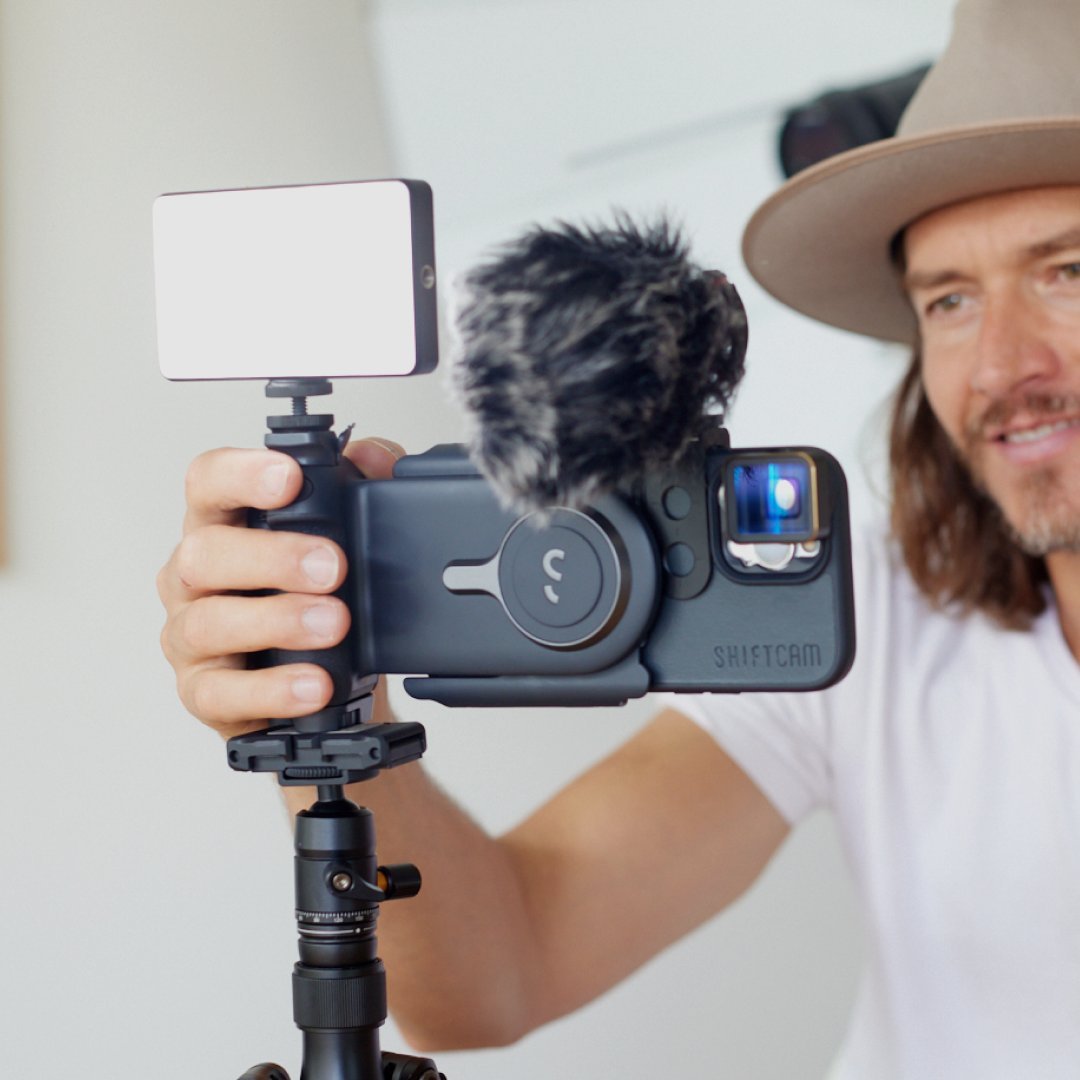 Mikrofon drejtues ShiftCam ProMic Shotgun, për pajisje mobile, i zi