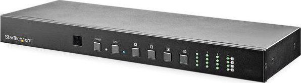 Ndarës matriks HDMI StarTech 4x4, 4K 60Hz, me Ethernet dhe audio, i zi