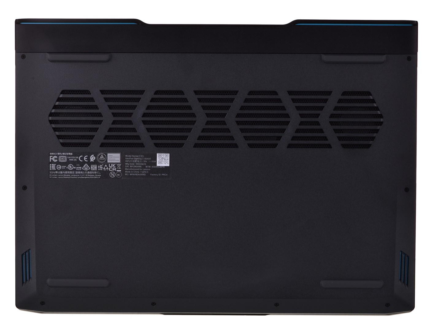 Laptop Lenovo IdeaPad Gaming 3 15IAH7, Intel Core i5 12450H, 16 GB RAM, 1 TB SSD, NVIDIA GeForce RTX 3050, i hirtë