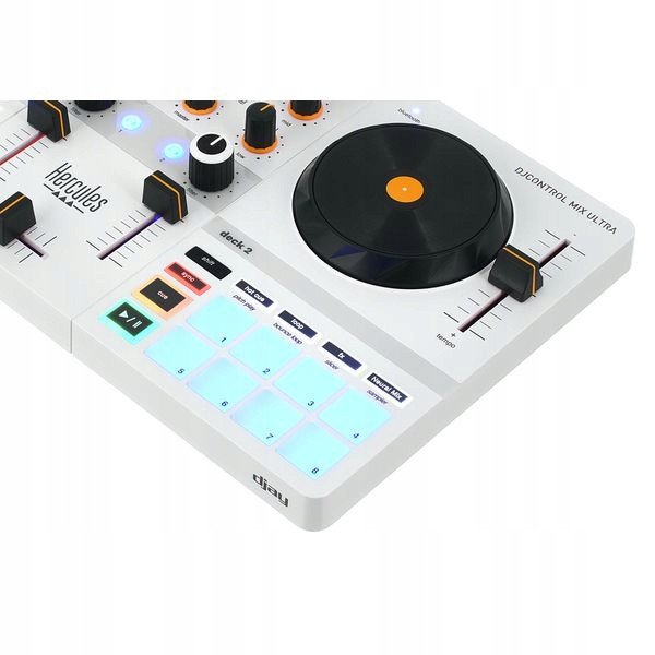Kontrollues DJ Hercules MIX ULTRA, Bluetooth, portabël, i bardhë