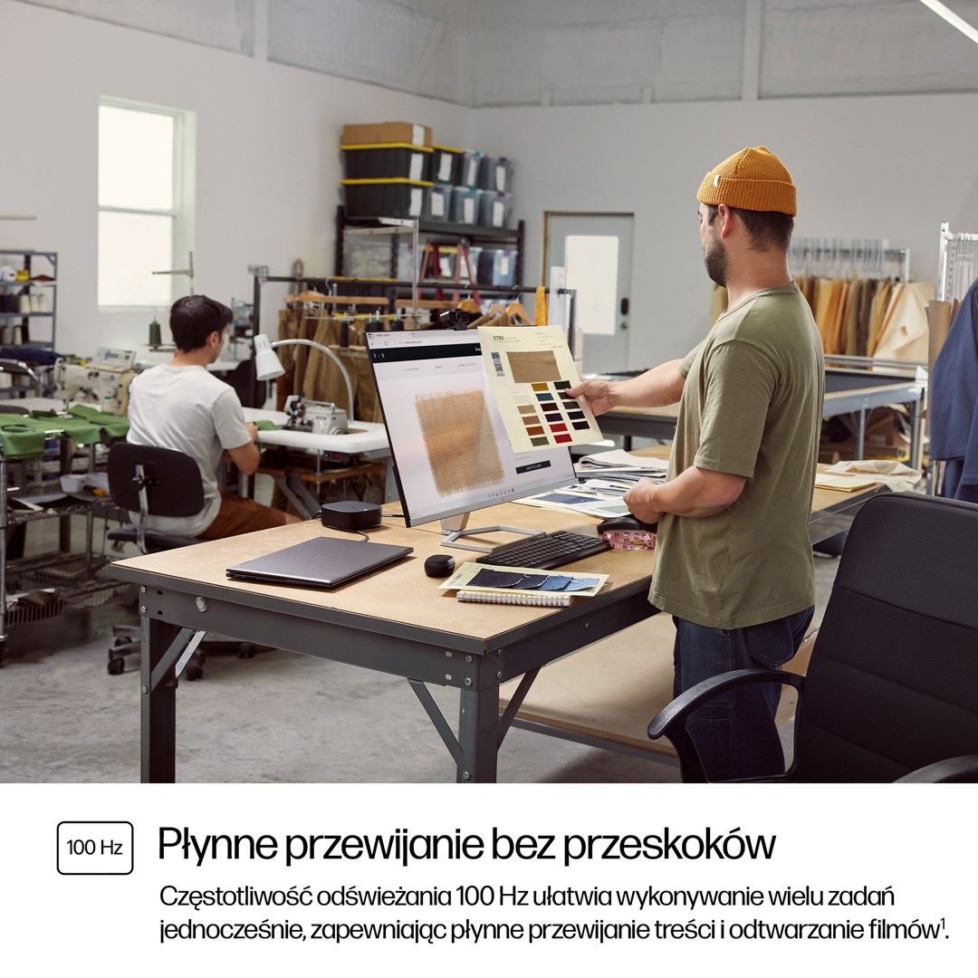 Monitor HP 23.8-inch Series, 23.8", 1920 x 1080, 100 Hz, i argjendtë