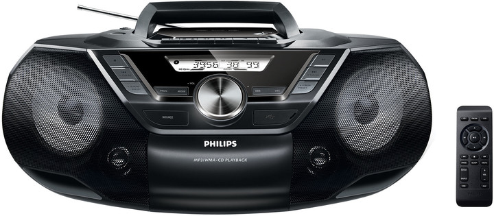 CD player portativ Philips AZ787/12, CD dhe CDRW, FM tuner, MP3 / WMA                