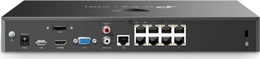 Video regjistrues rrjeti TP-Link Omada VIGI NVR2008H-8MP, 8 kanale PoE+, 2TB HDD, i zi