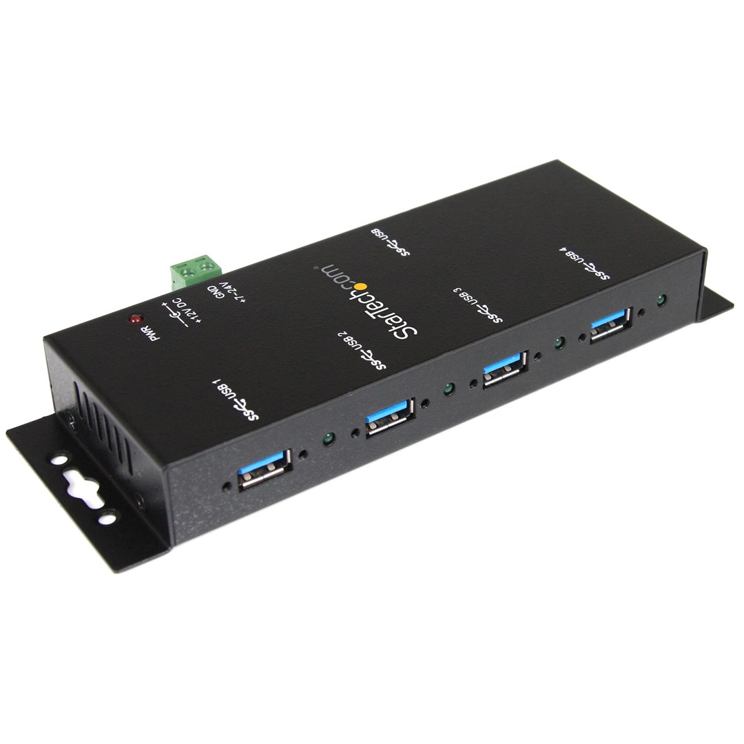 Qendër USB StarTech ST4300USBM, 4-Port, USB 3.2 Gen 1, e zezë