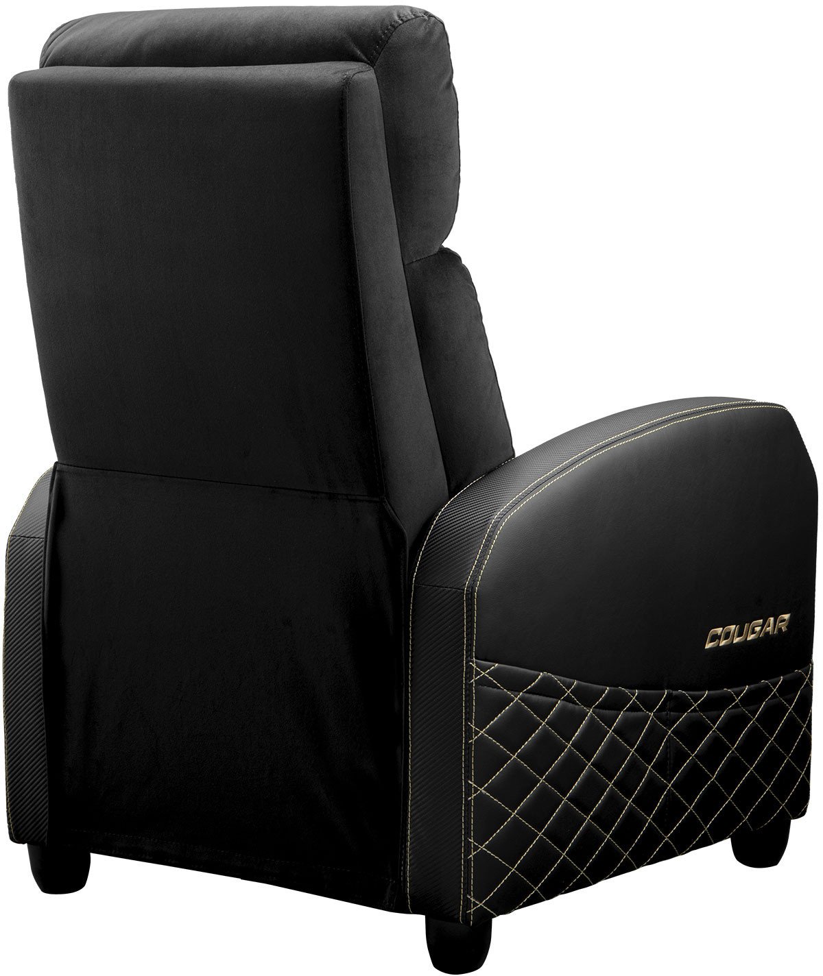 Гејминг столица Cougar Ranger Elite, механизам за нишање, метална конструкција, црна со златна