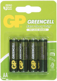 Bateri GP Greencell AA R6, paketim 4 copë