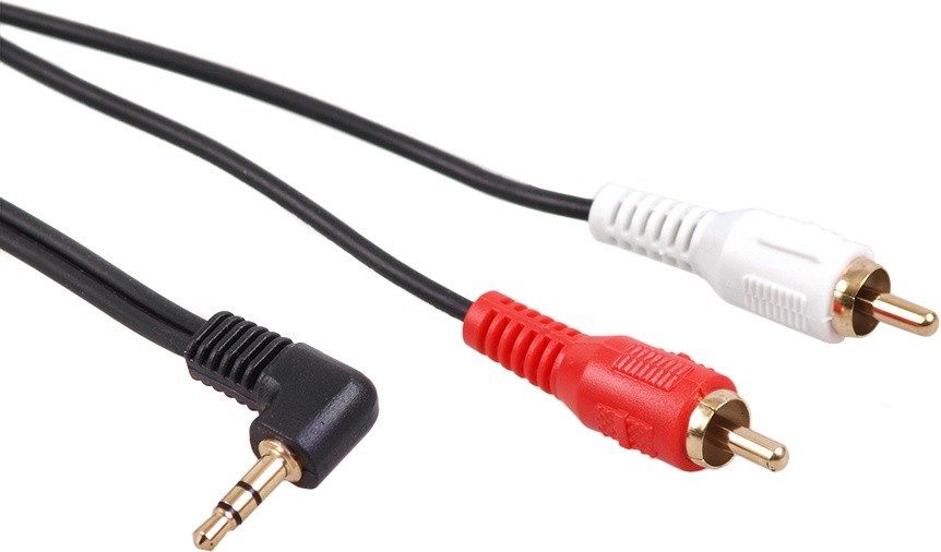 Kabllo Maclean Jack 3.5mm - RCA (Cinch), 3m, e zezë
