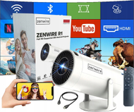 Projektor portabël Zenwire R1 MINI, Android 12, Full HD 4K, gri