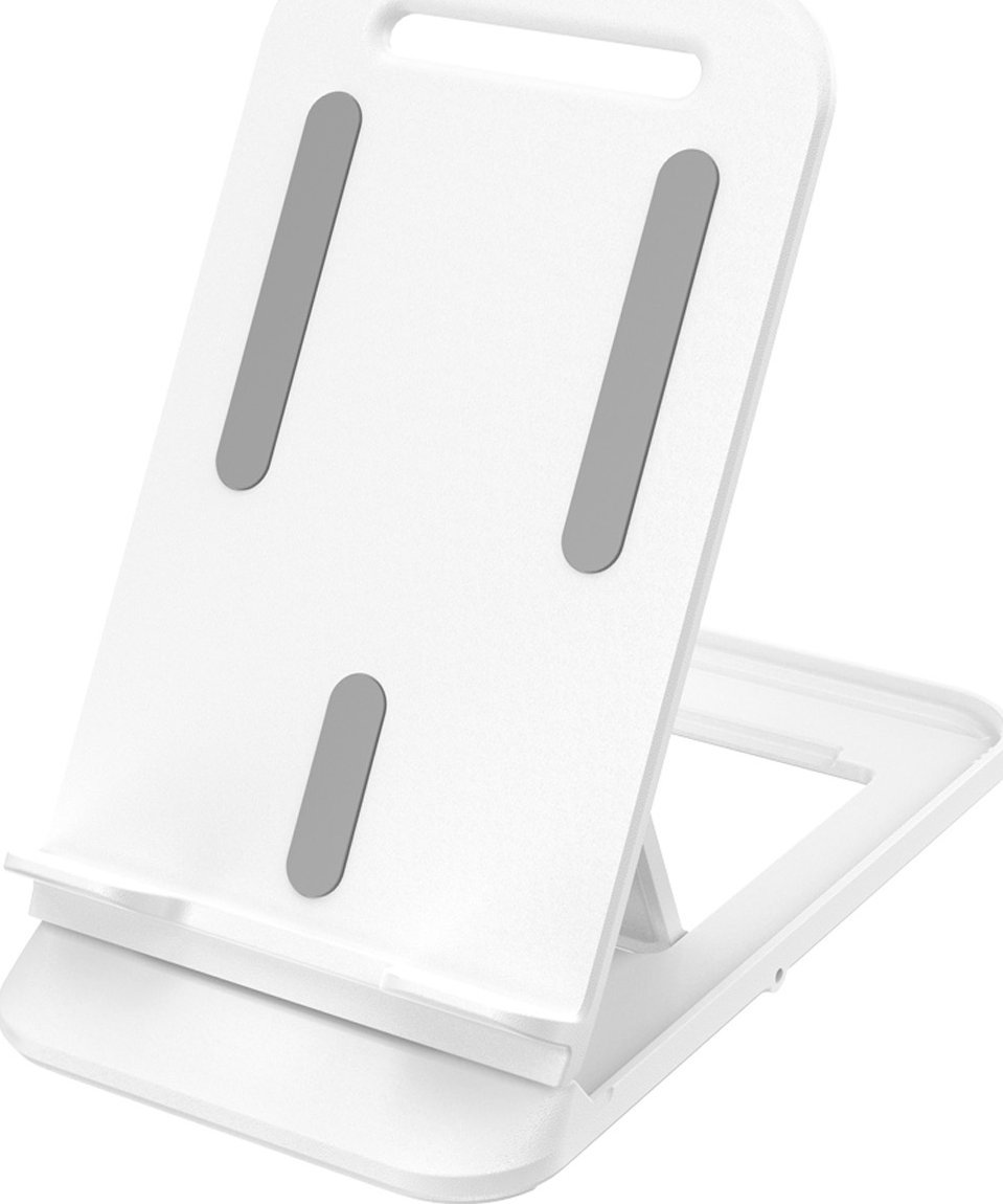 Stendë universale palosëse për telefon dhe tablet, plastike, e bardhë