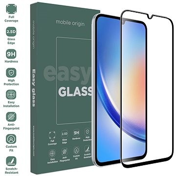 Xham mbrojtës Mobile Origin EasyGlass për Samsung Galaxy A34 5G, Double Strong, transparnet